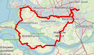 Kaartje van OudeMaas 2019 160 km